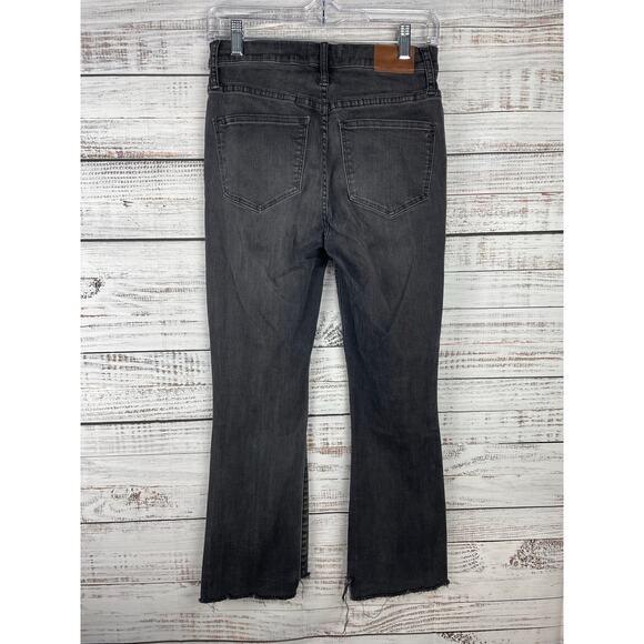 Madewell Cali Demi Boot Jeans Black 27 Stretch Classic High Rise Button Fly - Picture 2 of 7